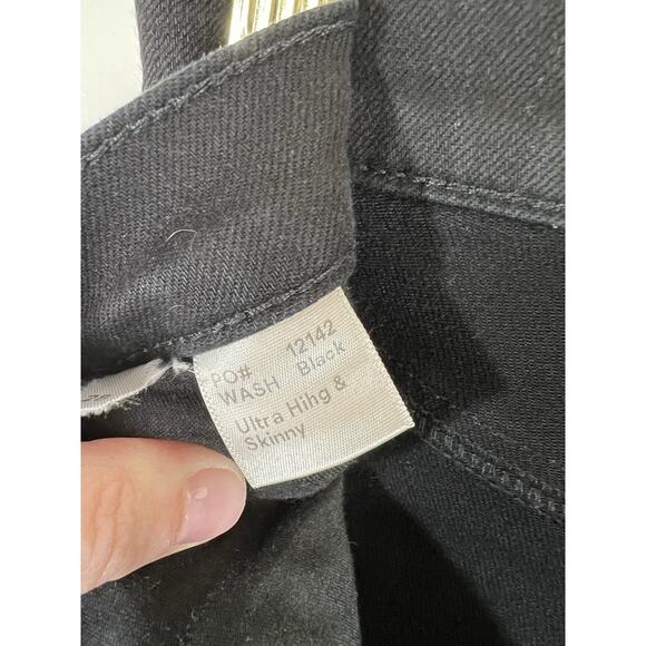 Reformation Women’s Ultra High Skinny Jeans Size M 28 Black Minimalist Capsule - Picture 4 of 8
